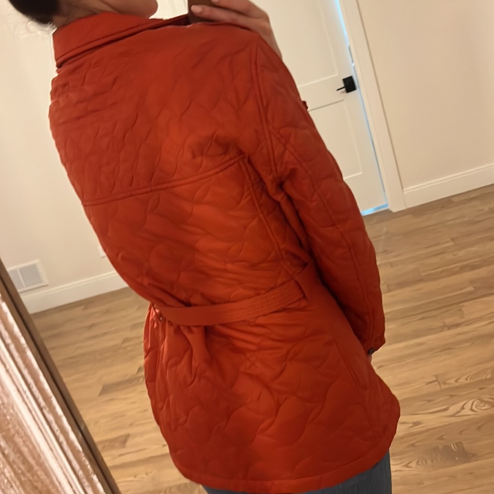 Lands' End Women's Quilted Jacket - Burnt Orange - Size XL - Picture 9 of 13
